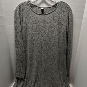 Old Navy Grey Flowy Dress - Large